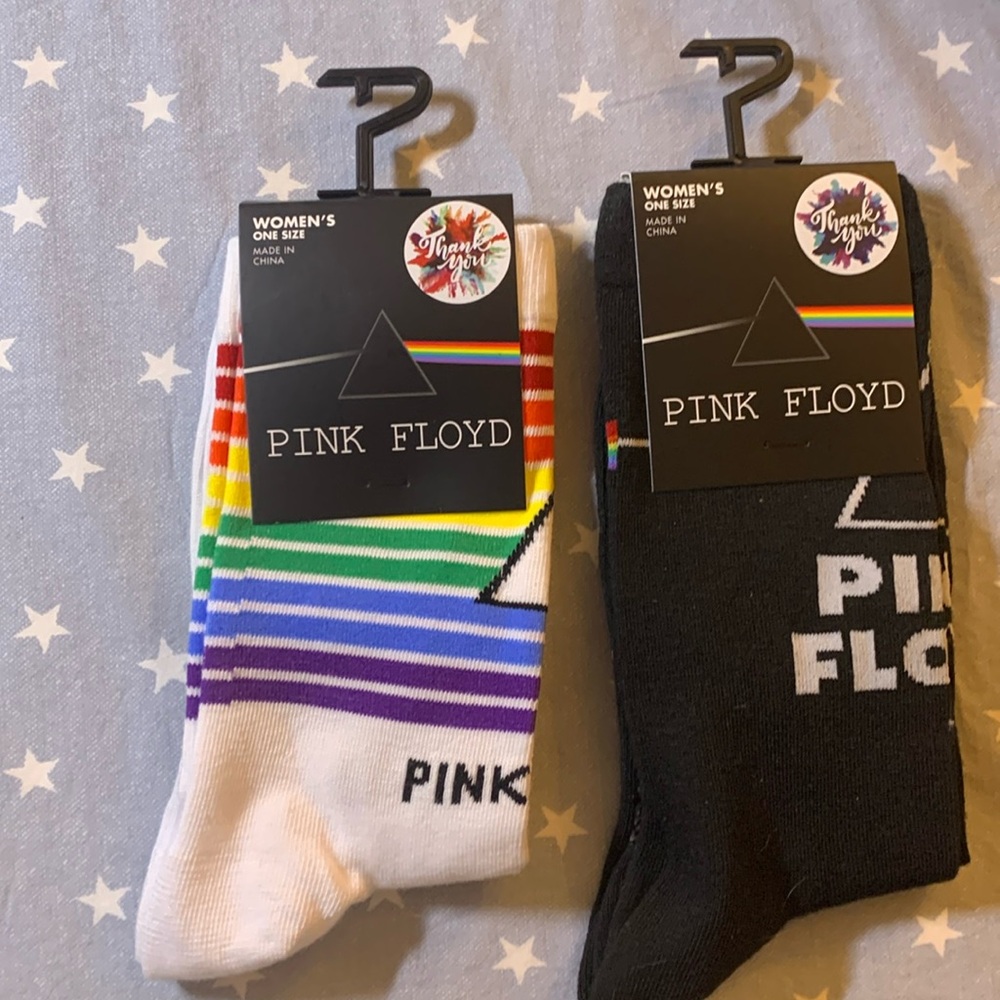 Pink Floyd Dark Side Of The Moon Rainbow Socks (2)